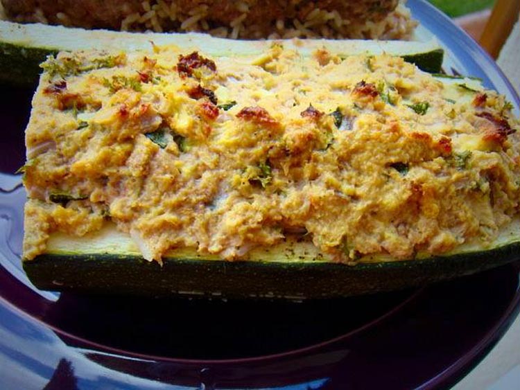 courgettes farcies au thon